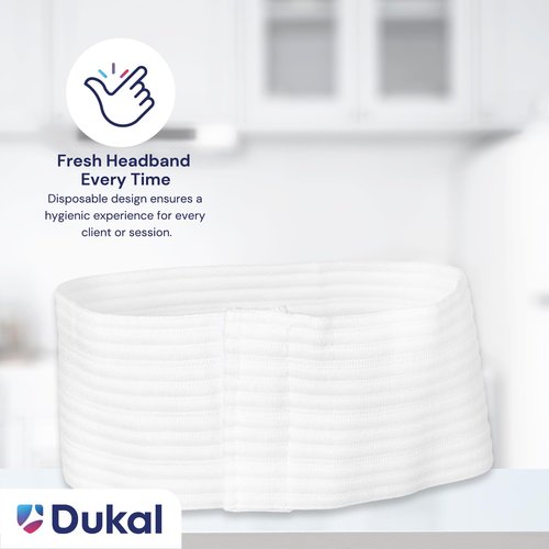 Dukal Reflections Stretch Headband, Beauty Spa Headbands, 200/Bag, 1 pack