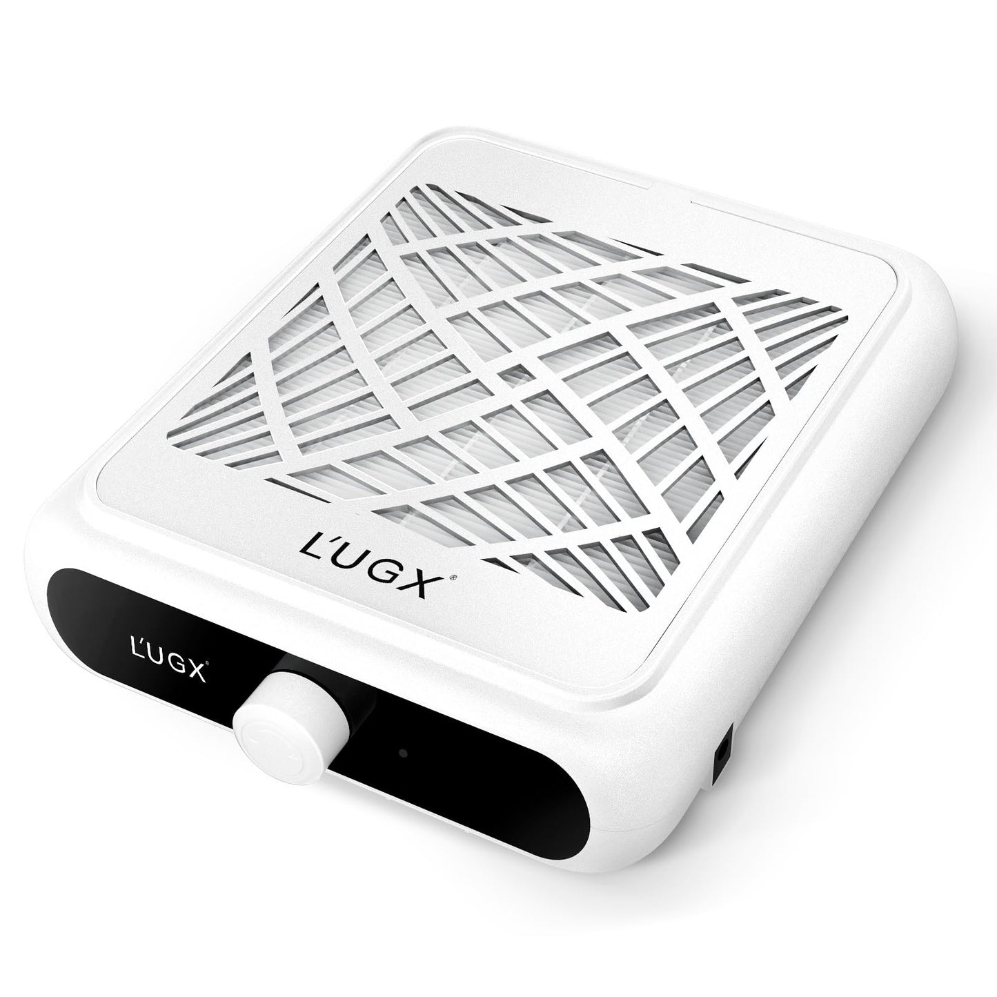 L'UGX Professional Nail Dust Collector, 6200RPM Nail Vacuum Dust Collector Nail Tech Fan Extractor Powerful Suction Machine for Acrylic Nail Polishing, Perfect for Home Salon Use