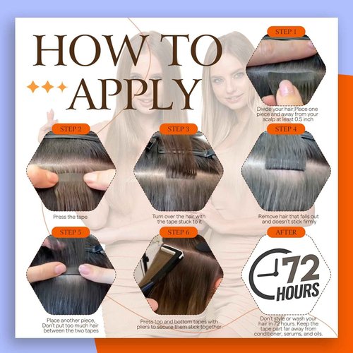 Full Shine Tape In Hair Extensions Double Sided Human Hair Extensions Tape ins Silky Straight Color 60 Platinum Blonde Remy Hair 24 Inch Tape Ins 50G 20 Pcs Seamless Invisible Real Remy Extensions