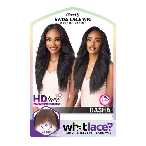 Sensationnel What Lace 13X6 Wigs - Dasha Lacefrontal Hand Tied Glueless Synthetic with Natural Density Preplucked Hairline (MP/CARAMEL)