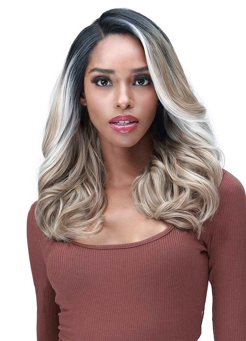 BOBBI BOSS HD Lace Front Wig MediFresh 13X4 Deep Lace MLF243 Harena (FSNAVYBLUE)