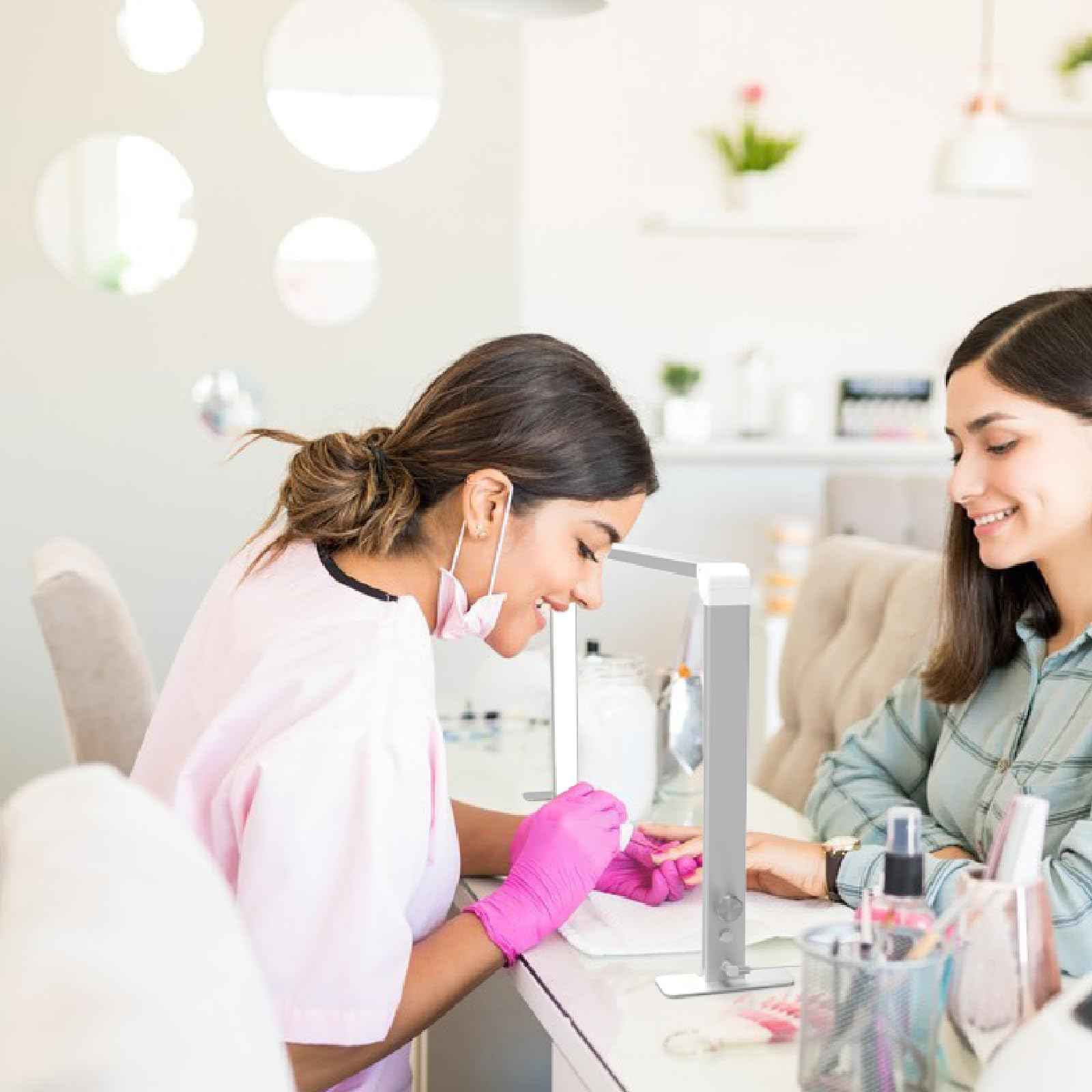 16 x 32 Inch Adjustable Nail Tech Light – 480 LED Lights Dimmable Desk Lamp with 4000-6000K Color, Ideal for Nail Tech, Lash Eyelash, Tattoo, Eyebrows, Beauty Studio