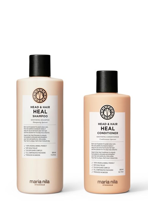 Maria Nila Head & Hair Heal, Shampoo & Conditioner, Soothing Aloe Vera for dry & itchy scalps, 100% Vegan & Sulfate/Paraben free