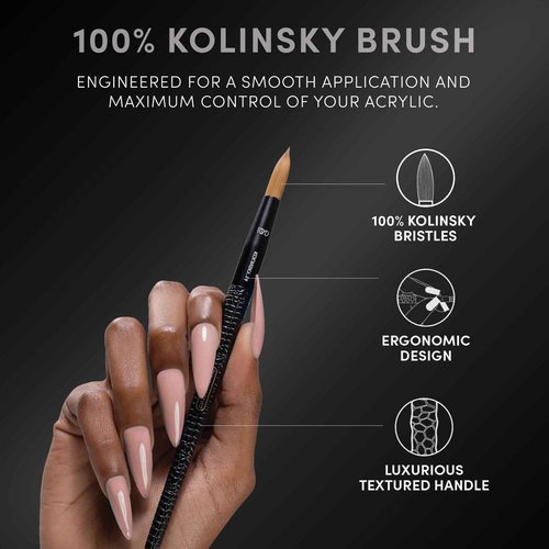 Chaun Legend LGND 100% KOLINSKY Acrylic Brush #12