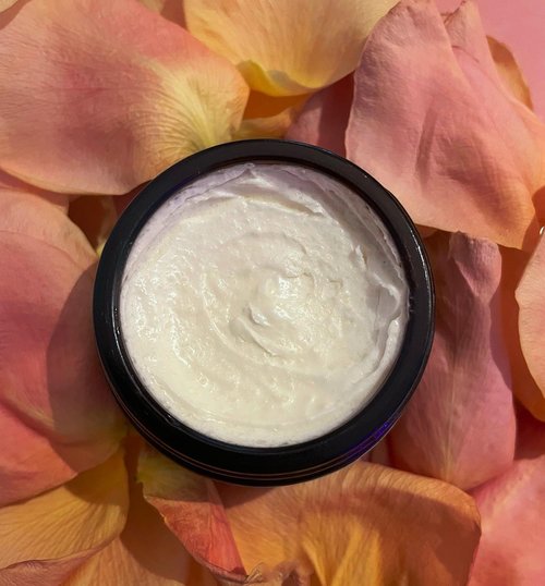 Love + Sage Vitamin-Rich Hydrating Face Cream, Whipped Oil-Based Moisture, Coconut Oil, Triglycerides, Vitamin E, Olive Squalene, Anti-Oxidant, Vegan, Cruelty-Free (Rose, Lavender, Ylang Ylang)