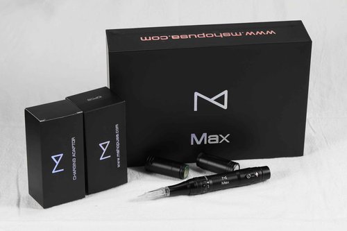M Permanent Makeup Machine - Microblading Machine, Eyebrow Tattoo Machine - Microshading, Lip, Ombre Brows Machine - Wireless Machine Kit - Achieve Flawless Results (Black)