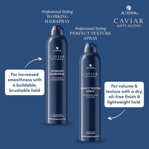 Alterna Caviar Anti-Aging Professional Styling Working Hair Spray, Flexible Hold, 15.5 oz, Pack of 2