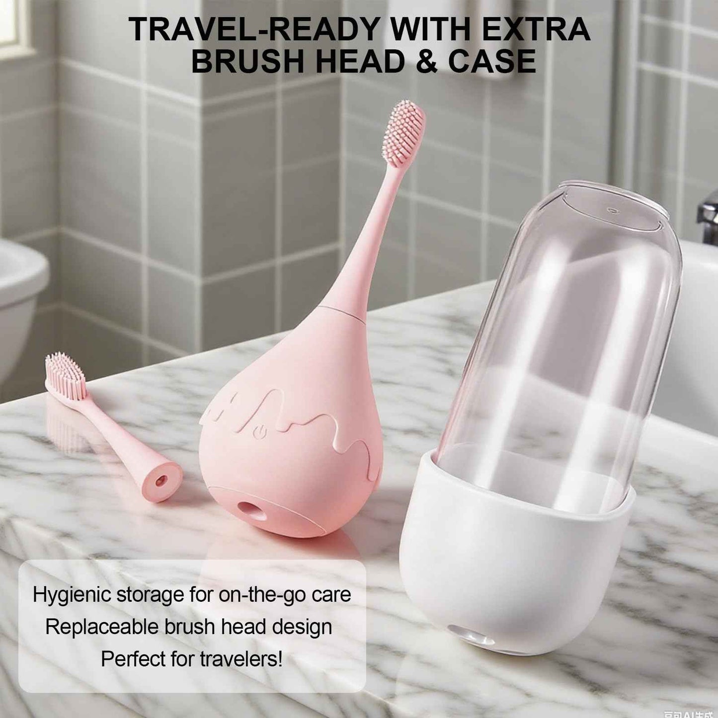 LIZICH Electric Eyelid Brush with Soft Silicone for Sensitive Eyelids,Gently Cleans Eyelid Margins,Removes Dirt,Oil.Blepharitis and Dry Eyes Relief,Lid Scrubbing Device Machine,Eyelid Cleanser (Pink)