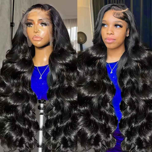 GRQGRQ 30 Inch 13x6 Lace Front Wigs Human Hair Wig 200% Density Body Wave Lace Front Wigs Human Hair Pre Plucked Glueless Wigs 13x6 HD Lace Frontal Wigs for Women Glueless Wigs Human Hair Pre Plucked