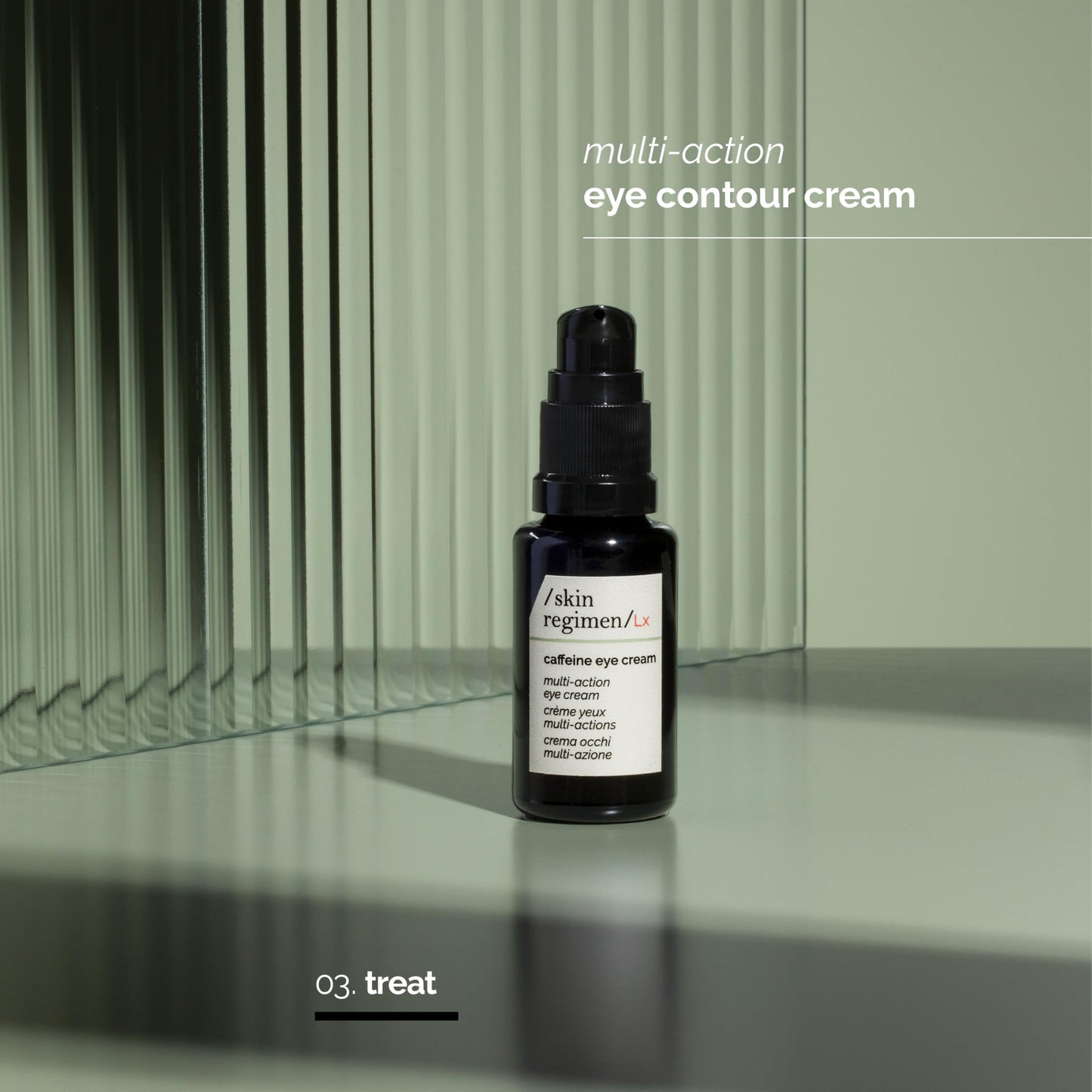 /skin regimen/ LX Caffeine Eye Cream, Multi-action Eye Contour Cream, 15 ml