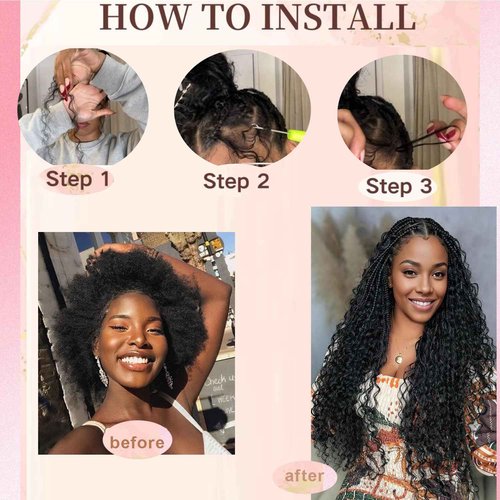 Chocolate Brown Human Braiding Hair For Boho Braids 4# 100g Deep Wave Bulk Human Hair for Braiding 12A No Weft Curly Human Hair Extensions Wet and Wavy Boho Hair for Braiding (4#-Deep Wave, 20 Inch)