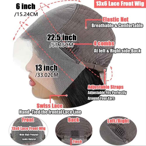 FIONAT 30 Inch Deep Wave Lace Front Wigs Human Hair Pre Plucked 13x6 HD Lace Front Wigs Human Hair 180% Density Deep Curly Wig Frontal Glueless Wigs Human Hair for Women