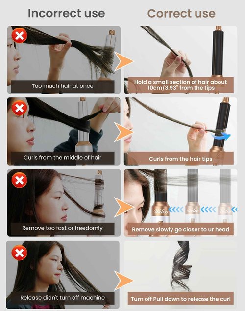 Ukliss 6 in 1 Blow Dryer Brush & Air Styler – Ionic Hair Dryer Brush for Straight/Curly/Thick Hair, Auto Curler, Magic Styler for Fast Drying, Frizz-Free, Salon & Travel Use (ALCI Plug) (White)