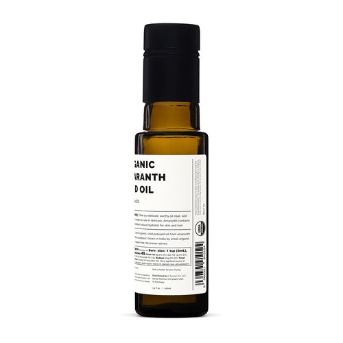 Erbology Organic Amaranth Oil 3.4 fl oz - Cold-Pressed - Rich in Squalene (8%) and Vitamin E (580% RI) - Regenerate and Nourish - No Additives or Preservatives - Sustainably Sourced - Vegan - GMO-Free