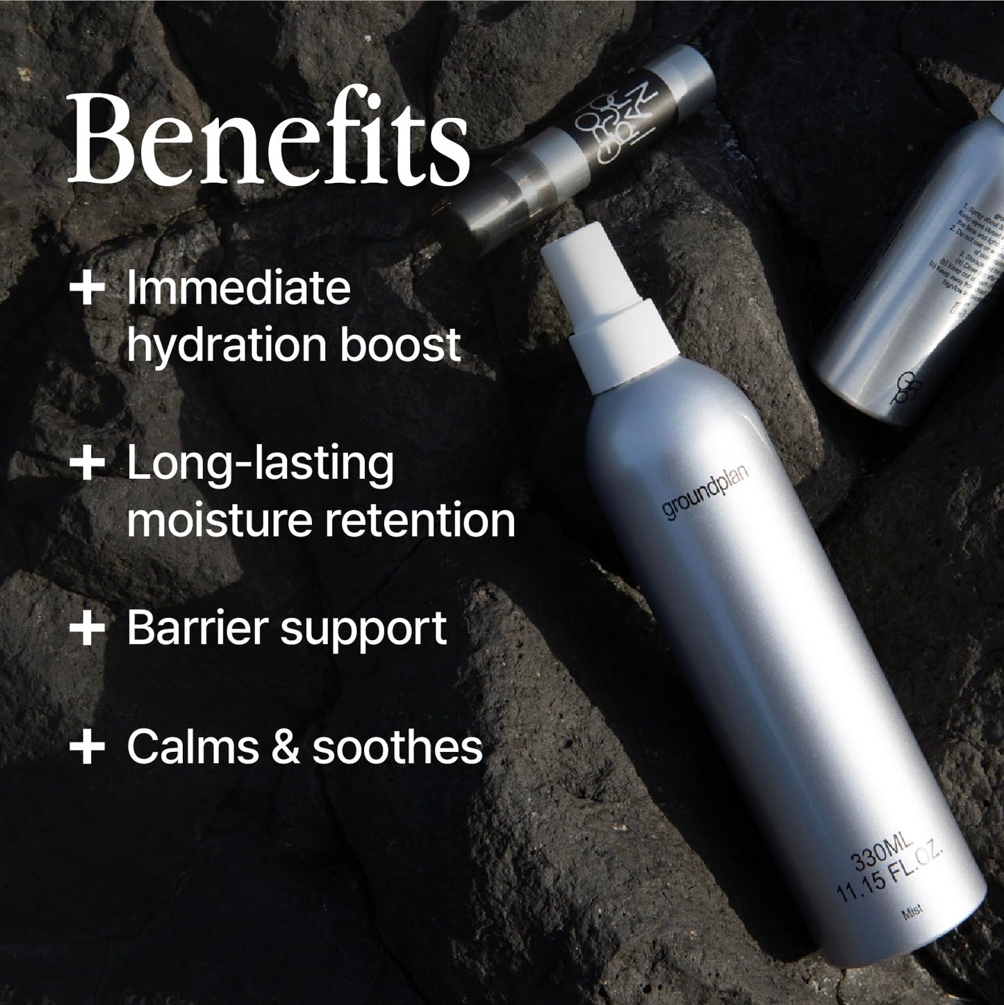 Groundplan Silver Shield Mist - Facial Barrier Toner Spray, 80% Witch Hazel Water, Centella Asiatica for Skin Barrier Repair, Recovery Calming Mist for Sensitive Skin, Korean Skin Care (11.16 fl oz)