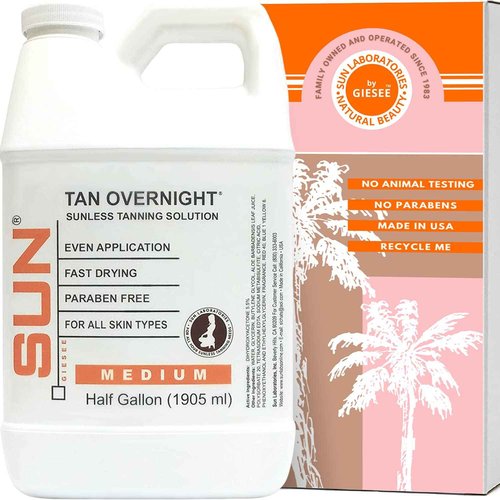 Sun Labs Spray Tan Micro Mist for a Golden Glow - Medium - 1/2 Gallon Bottle