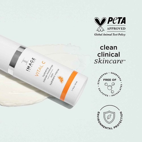 IMAGE Skincare, VITAL C Hydrating Intense Moisturizer, Lightweight Face Lotion with Hyaluronic Acid and Shea Butter, for Dry Skin, 1.7 fl oz.