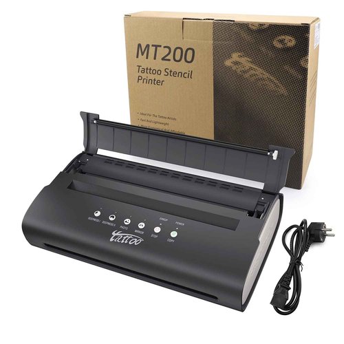 TATELF Stencil Printer With 20pcs Transfer Paper - Portable Mini Tattoo Transfer Machine for Tattooing - Thermal Copier