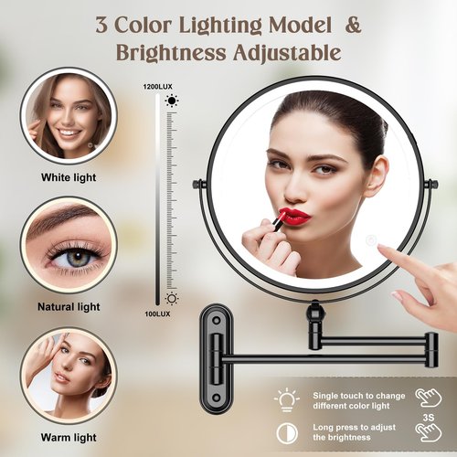 Rocollos 9 inch Makeup Mirror