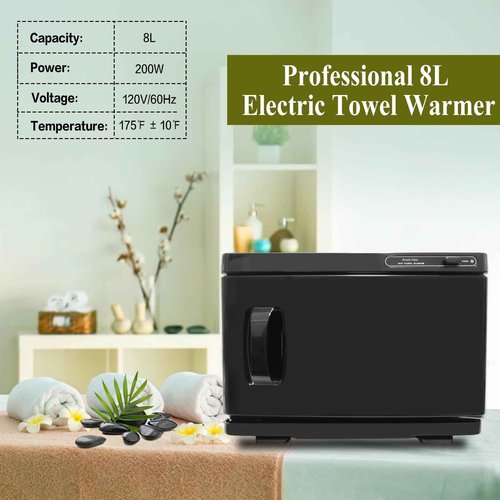 Retain Time 8L Professional Towel Warmer, Hot Towel Warmer, The RetainTime Towel Warmer is Suitable for Salons, Beauty, Spas, Pedicures and Other Professional Stores.(Black Towel Warmer)