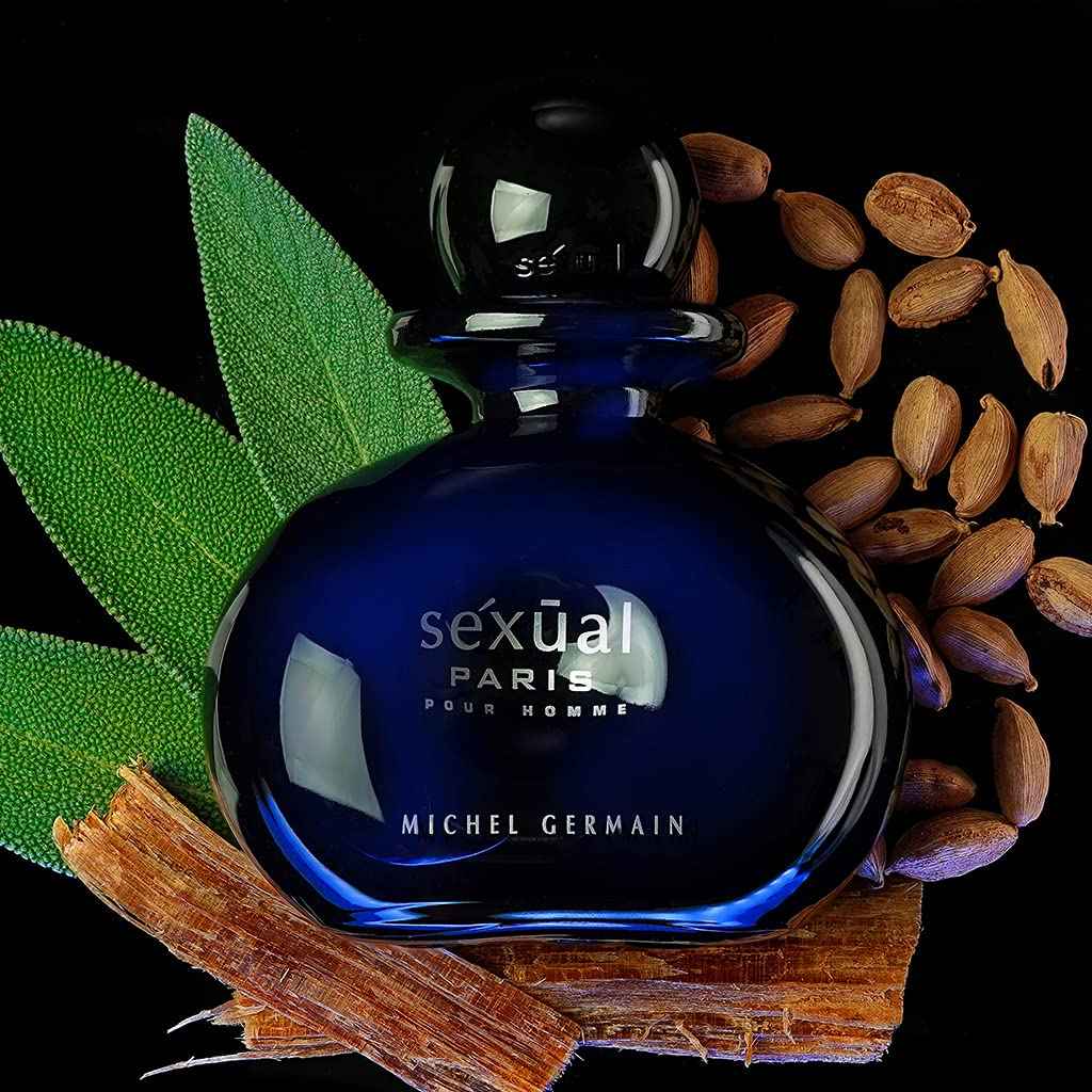Michel Germain Sexual Paris Pour Homme Eau de Toilette Spray Cologne, Top Notes of Cardamom, Chardonnay Mandarin, Sage, Warm & Tempting Gift for Men, 2.5 Fl Oz
