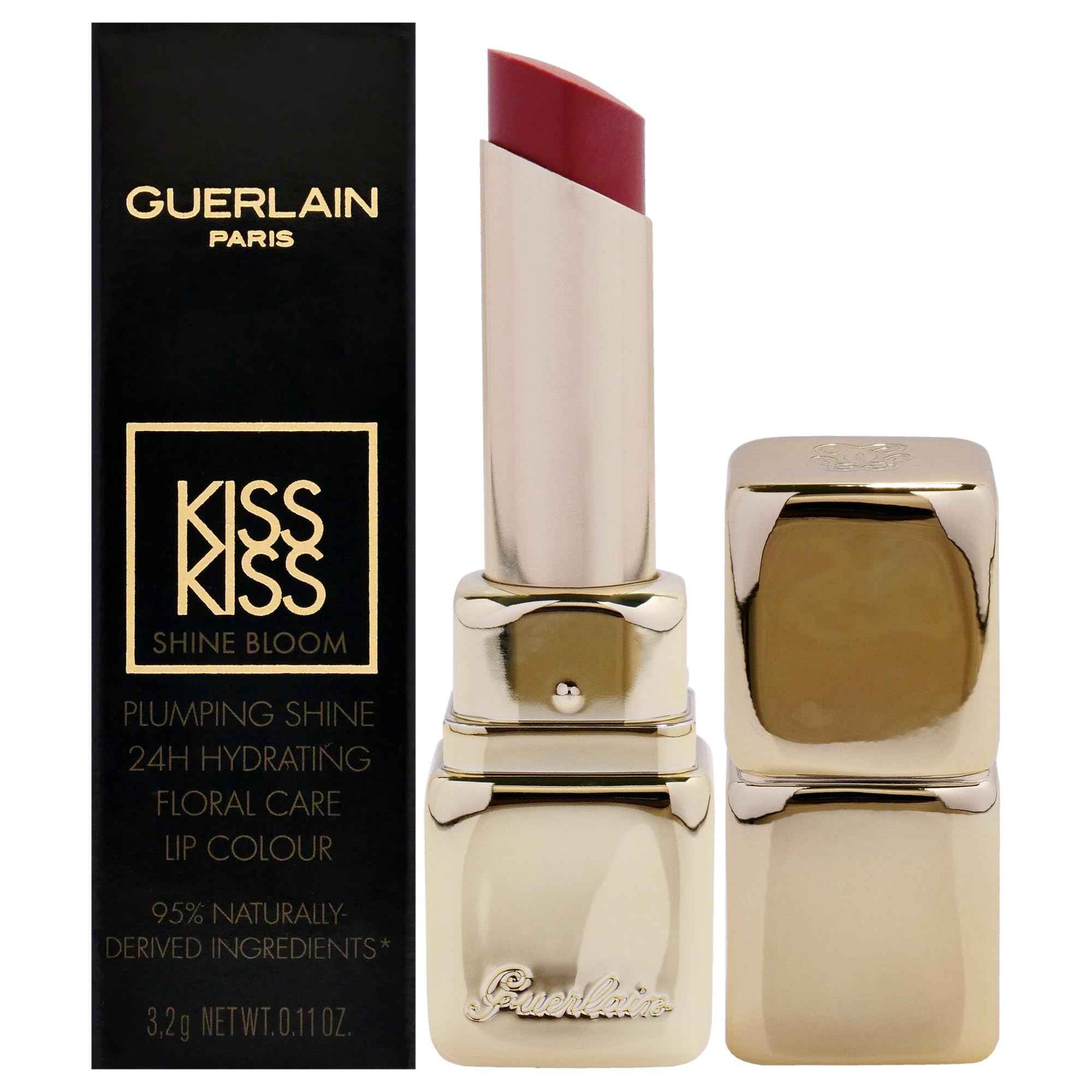 Guerlain Kiss Kiss Shine Bloom Lipstick -119 Floral Nude for Women - 0.11 oz Lipstick