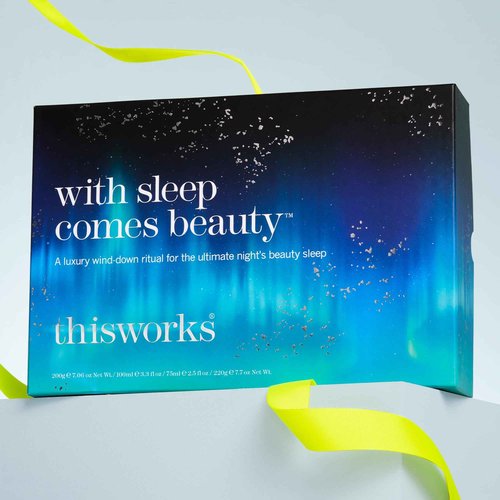 THISWORKS With Sleep Comes Beauty Gift Set: Deep Sleep Pillow Spray, Shower Gel, Deep Sleep Body Cocoon Body Lotion and Scented Candle with Essential Oils ($122 VALUE)