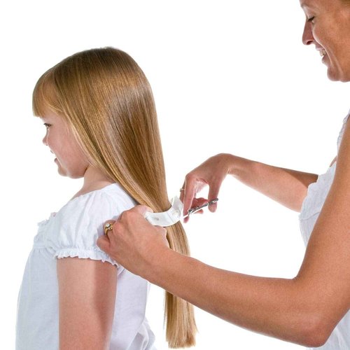 CreaProducts Original CreaClip Case and Hair Scissors, Hair Cutting Tool Hair Cutting Shears Thinning Scissors Hair Comb for Layers Bangs Kids Hair Cut Hair Cutting Kit (Set of 5) (CC043)