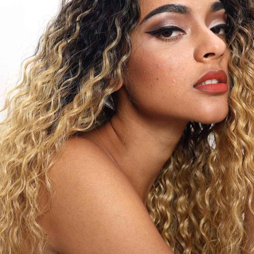 Joedir Lace Front Wigs Ombre Blonde 28'' Long Small Curly Wavy Synthetic Wigs For Black Women 130% Density Wigs(TTPN4/270A/24F)