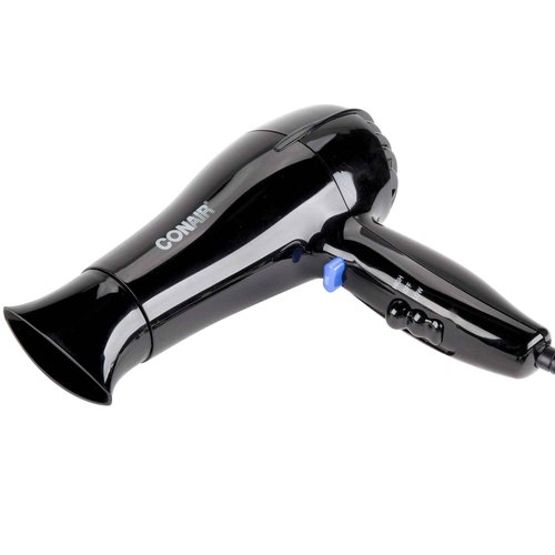 Conair 047BW Black 2 Heat / 2 Speed Hair Dryer - 1600W