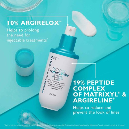 Peter Thomas Roth | Peptide Skinjection™ Amplified Wrinkle-Fix Serum, Clinically Proven Refillable Serum for Anti-Aging and Loss of Firmness, Matrixyl and Argireline, For All Skin Types