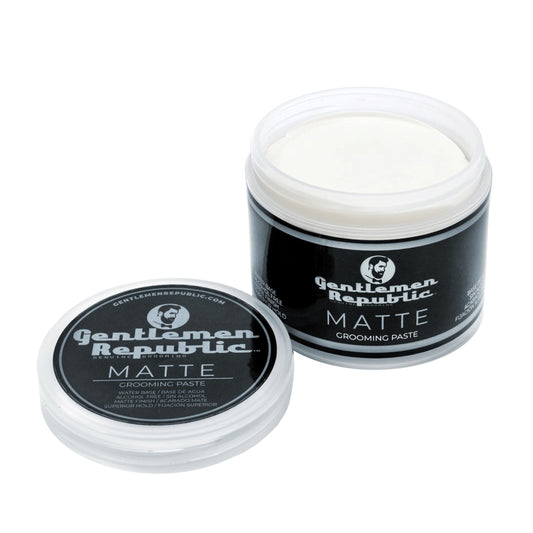 Gentlemen Republic 4 Oz(Pack of 2) Matte Paste - Water-Based Professional Formula with Superior Hold and Matte Finish for a Natural Look, Made in the USA