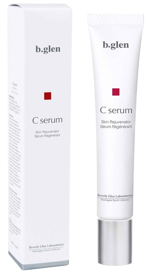 b.glen Pure Vitamin C Serum 0.51 Fl.Oz. | Multi-Functional Serum with Ascorbic Acid. Minimizes Pore Size, Brighter Skin, Anti-Wrinkles, Fade Acne scars, and Redness,