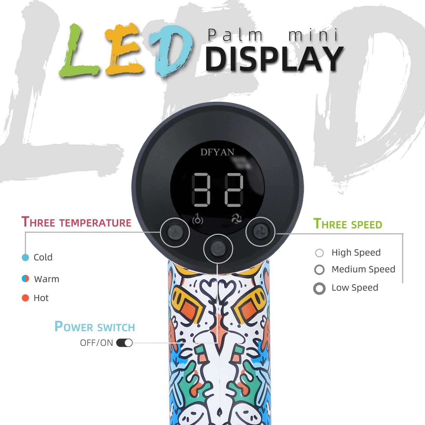 Professional lonic Hair Dryer - 275g Lightweight Travel Blow Dryer with Magnetic Suction Nozzle & Self-Cleaning Reverse Airflow, High-Speed Motor, HD LED Display, 51dB Quiet - Gift for Women/Men