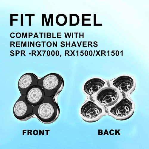 Shaver Replacment Heads Pro Head Shaver Replacement Blades Compatible with Re-ming-ton Balder Pro Head Shaver Model XR7000 precision electric razor replacement heads for bald men (3 PACKS)