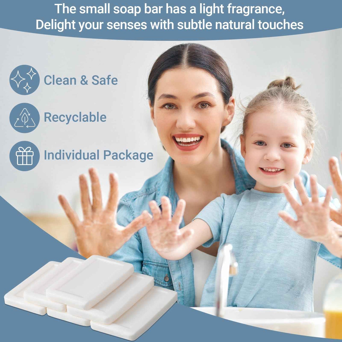 Kacctyen 1000 Pcs 0.35oz Mini Bar Soap Bulk Individually Wrapped Bulk Hand Hotel Soap Bars Travel Size Toiletries for Hospitality Guest Bathroom Vacation Rentals