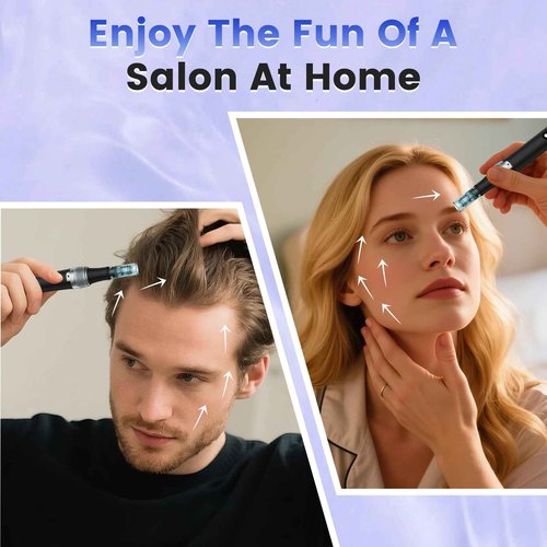 Derma Roller for Home Use,0.25 mm Derma Roller Microneedling Pen - Microneedles Roller for Women Men Tools