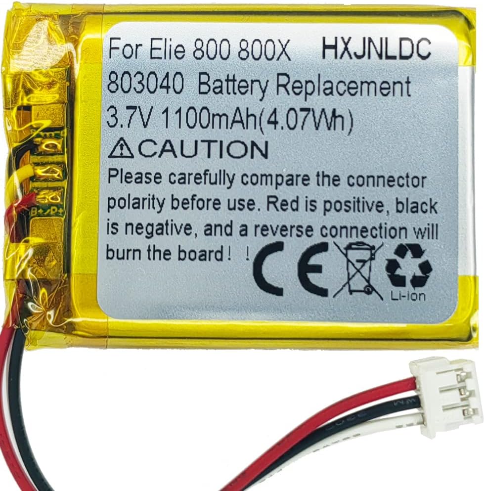 3.7V 803040 1100mAh Battery Replacement for Turtle Beach Elite 800 Elite 800X Stealth 700 Gen 2 Wireless Surround Sound Gaming Headset and DIY 3.7-5V Electronic Products Battery Replacement