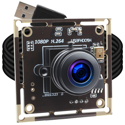 ALPCAM USB Camera Module Wide Angle 180 Degree Fisheye USB Webcam Low Illumination 1080P Webcam for Raspberry Pi,USB2.0 Lightburn Camera,Plug and Play for Windows/Linux/Mac