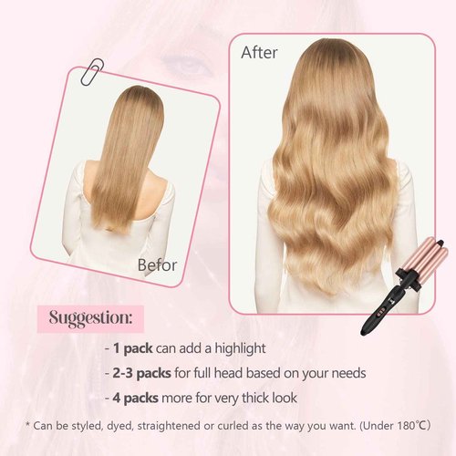 Sixstarhair Remy Tape In Hair Extensions Ash Blonde and Ash Brown Piano Color Remy Human Hair Lowlight Hair Extensions 20 Pieces Pack For White Women [P8-60 18inch]