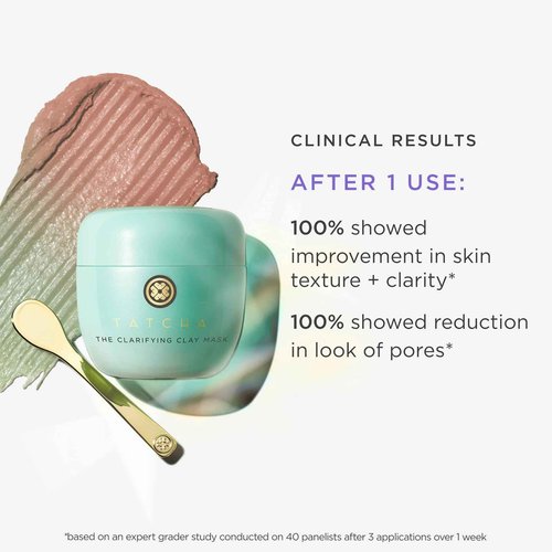 TATCHA The Clarifying Clay Mask | Exfoliating Pore Treatment Creates a Warming Sensation To Open & Purify Pores, 50 ml | 1.7 oz