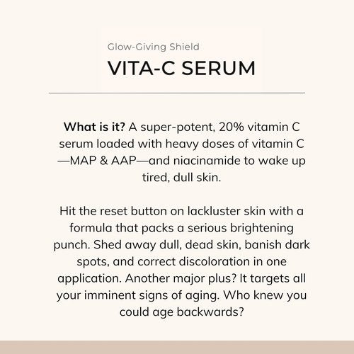 Le Mieux Vita-C Serum - Concentrated Vitamin C & Glutathione Antioxidant Facial Serum for Glowing Skin, VIT C Face Serum to Address The Appearance of Uneven Tone & Blotchiness (1 oz / 30 ml)