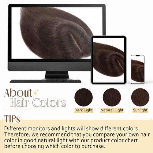 Elailite Hair Toppers for Women With Thinning Hair - Real Human Hair V3.0 Clip in Pieces 10 Inch Middle Parting for Loss Cover Gray Fine [Style-B] #60 Platinum Blonde