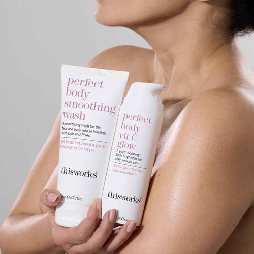 THISWORKS Perfect Body Vitamin C Glow Body Cream & Moisturizer 5 Ounce (150ml)