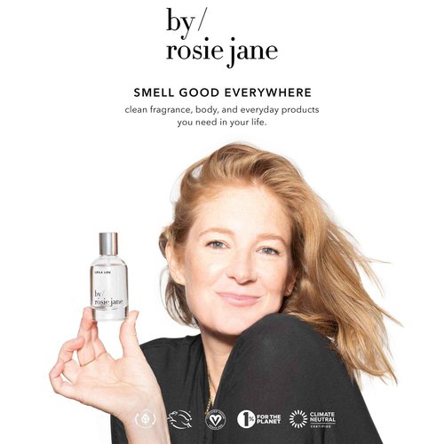 By Rosie Jane Eau De Parfum Spray (Rosie) - Clean Perfume for Women - Non-Toxic Body Mist with Notes of White Musk & Sweet Rose - Paraben, Sulfate & Phthalate Free (50ml)