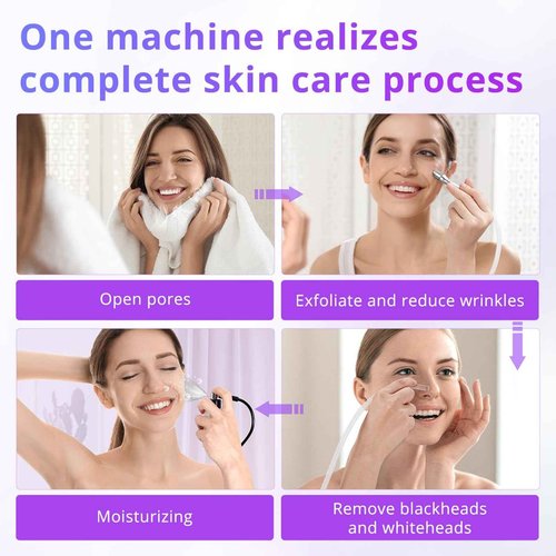 UNOISETION Microdermabrasion Machine with Diamond Tips Kit and 50pcs Cotton Filters