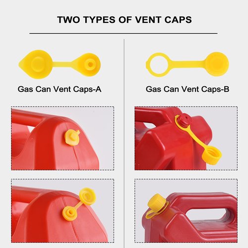 Gas Can Spout Replacement, Gas Can Nozzle Replacement (3 Kits-Orangish). For 1/2/5/10 gallon gas cans. Upgraded replacement gas can spout with flexible nozzle, vent cap, thick rubber pad, spout cover