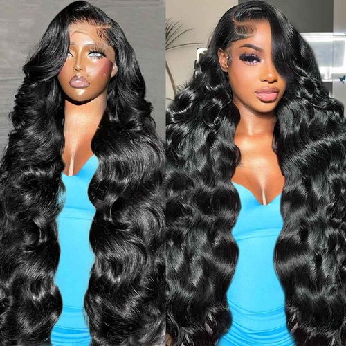Nollipopco 30inch 13x6 Body Wave Lace Front Wigs Human Hair 200 Density HD Lace Frontal Wigs Pre Plucked with Baby Hair 12A Glueless Frontal Wigs for Black Women