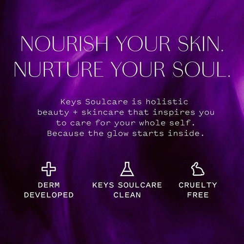 Keys Soulcare Facial Massage Bundle, Includes Deeply Replenishing Squalane Oil & Obsidian Roller, Hydrates for Glowing, Energized & Revitalized Skin