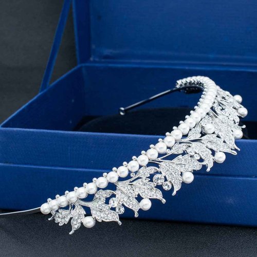 Real Austrian Rhinestone Crystals Leaves Crown Tiara for Wedding Bridal Girl Hair Accessories Jewelry SHA8622